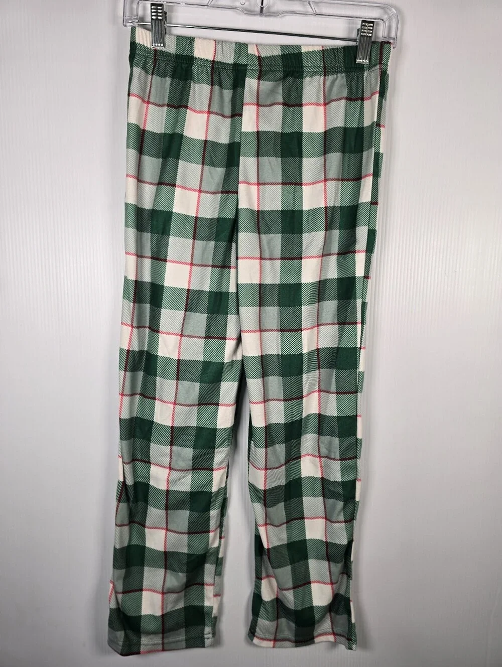 NWOT Carter's Green, Red and White Plaid Button-Front Pajama Set Boys Size 12